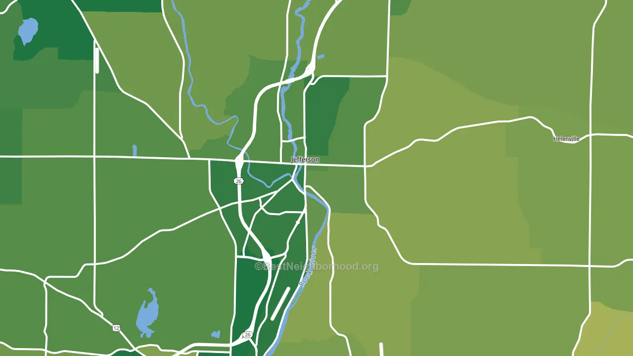 53549, WI block-group voter-turnout map