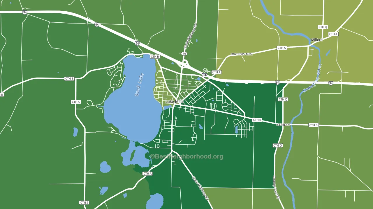 53551, WI block-group voter-turnout map