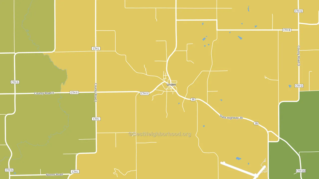 53553, WI block-group voter-turnout map