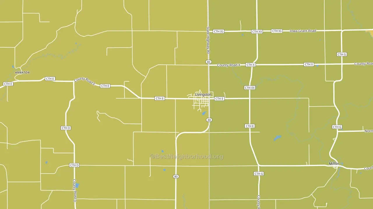 53554, WI block-group voter-turnout map