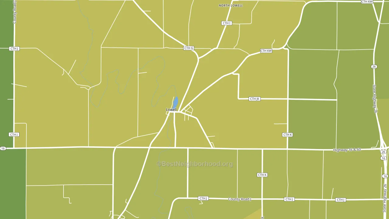 53557, WI block-group voter-turnout map