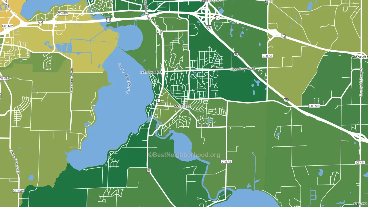 53558, WI block-group voter-turnout map