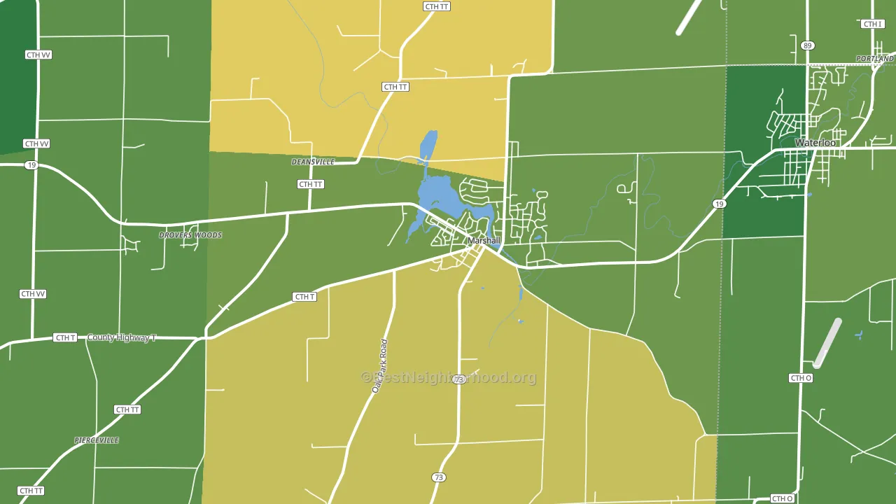 53559, WI block-group voter-turnout map