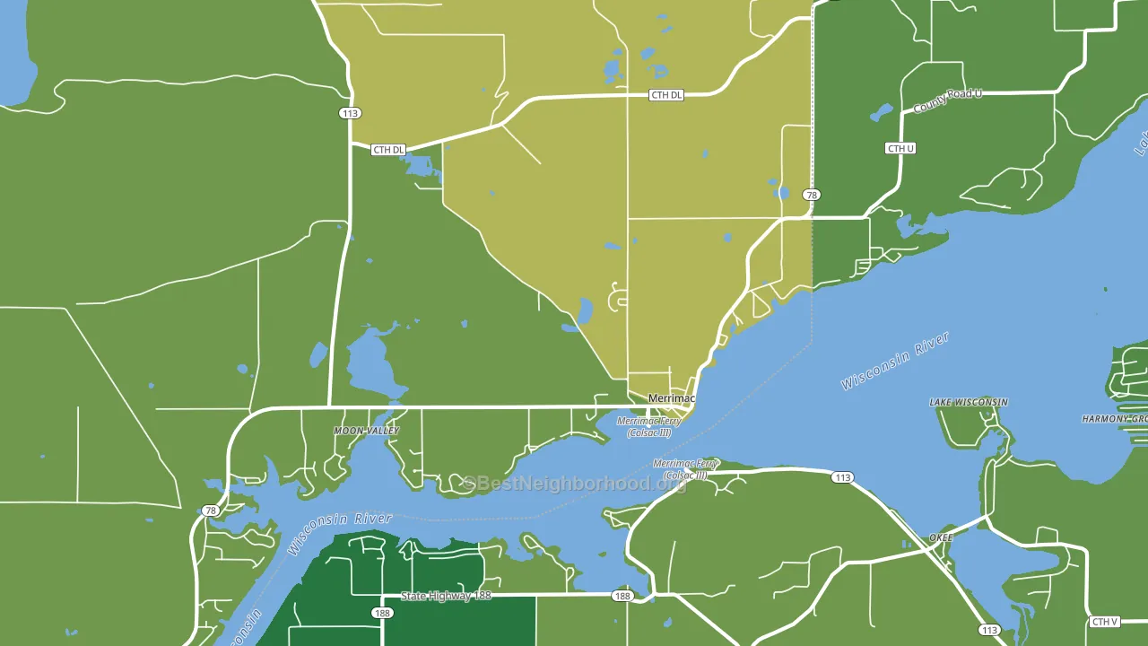 53561, WI block-group voter-turnout map