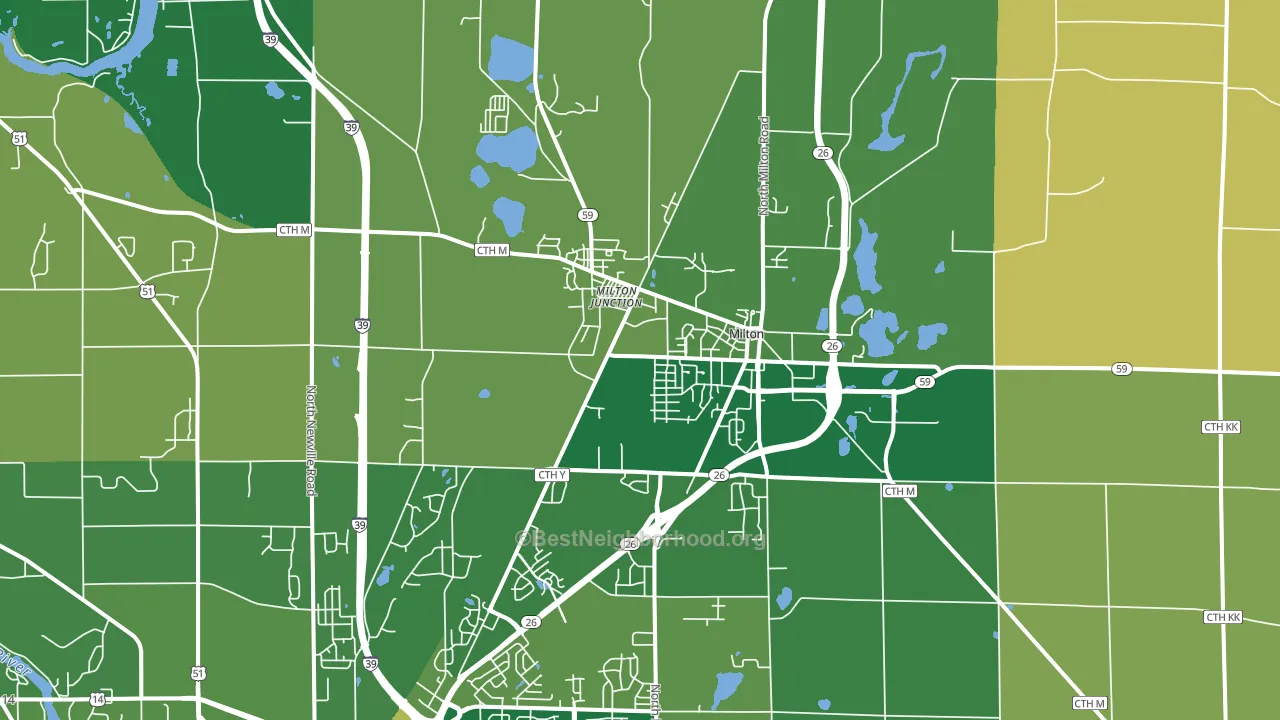 53563, WI block-group voter-turnout map