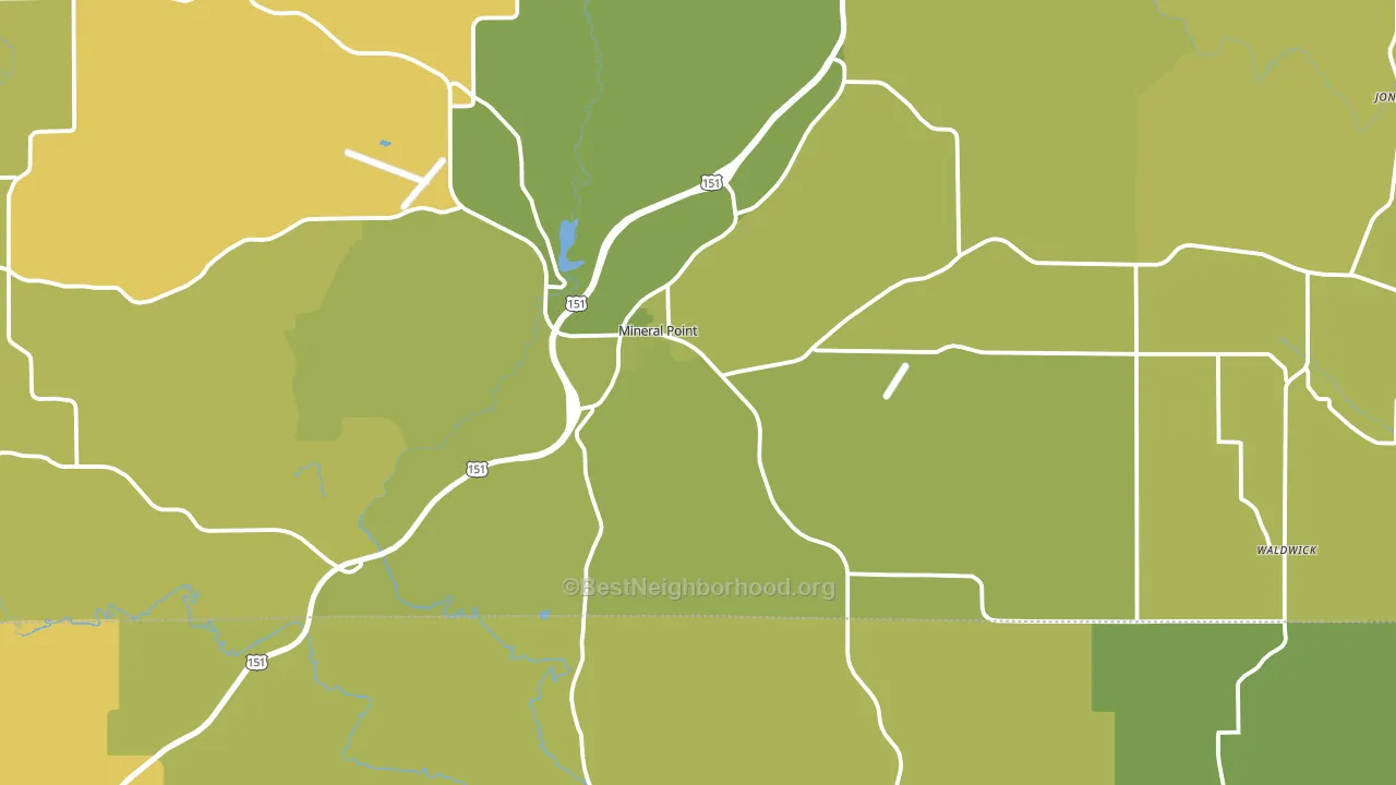 53565, WI block-group voter-turnout map