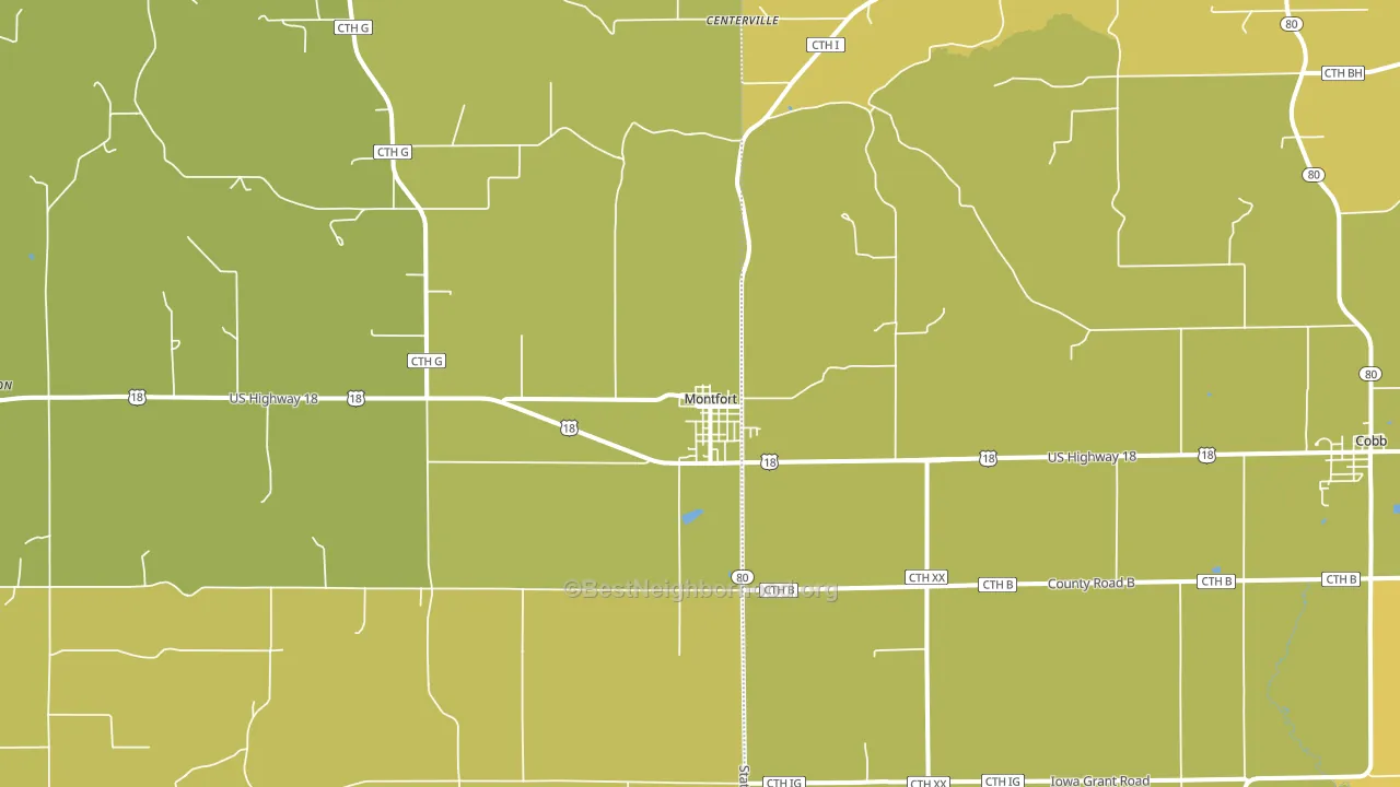 53569, WI block-group voter-turnout map