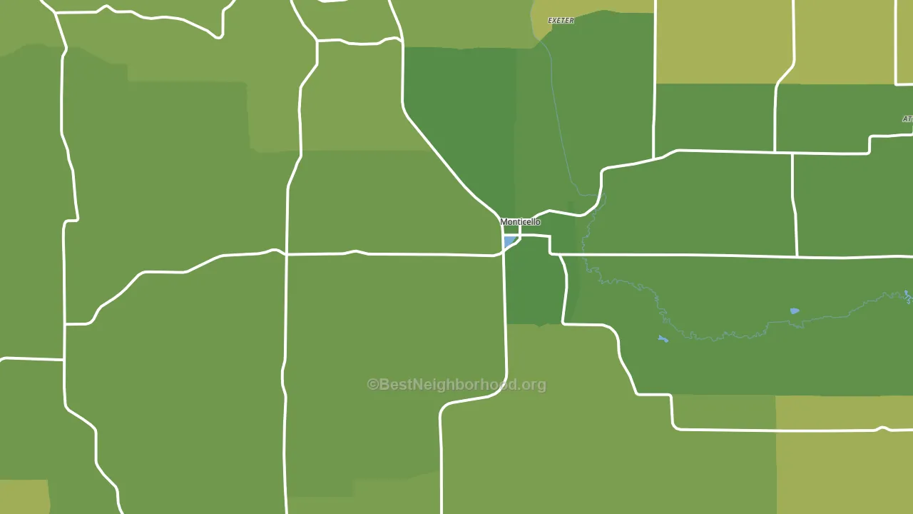 53570, WI block-group voter-turnout map