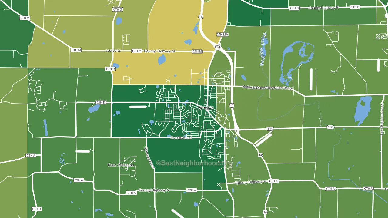 53575, WI block-group voter-turnout map