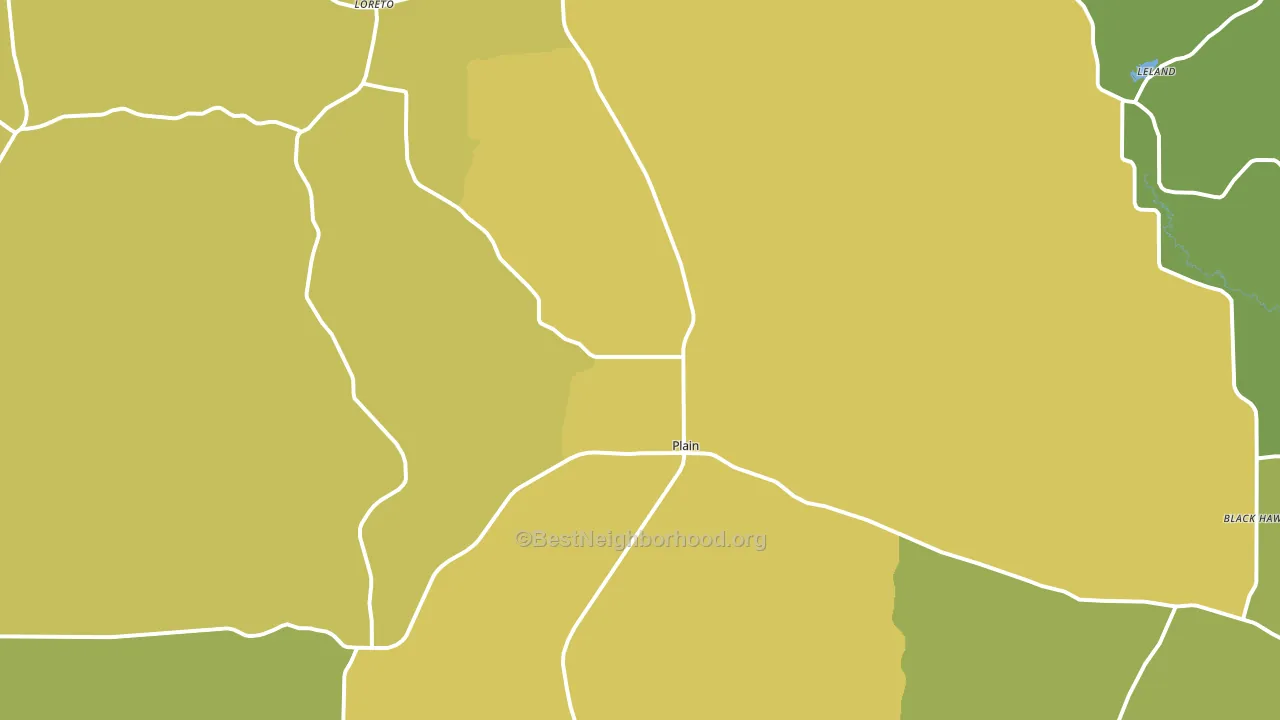 53577, WI block-group voter-turnout map