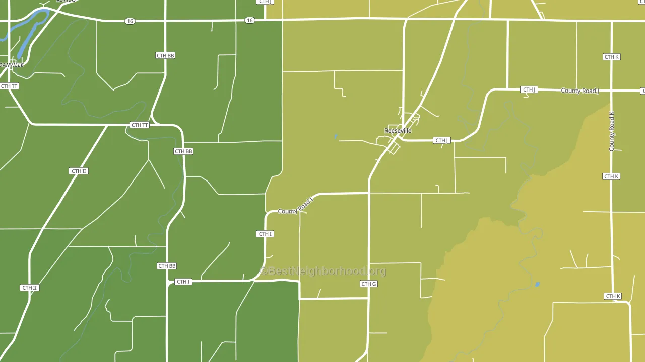 53579, WI block-group voter-turnout map