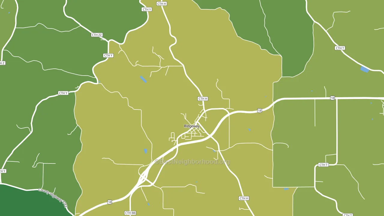 53582, WI block-group voter-turnout map