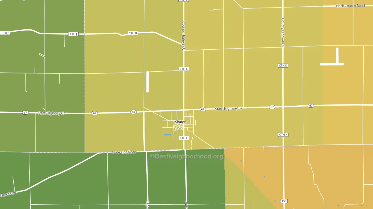 53585, WI block-group voter-turnout map