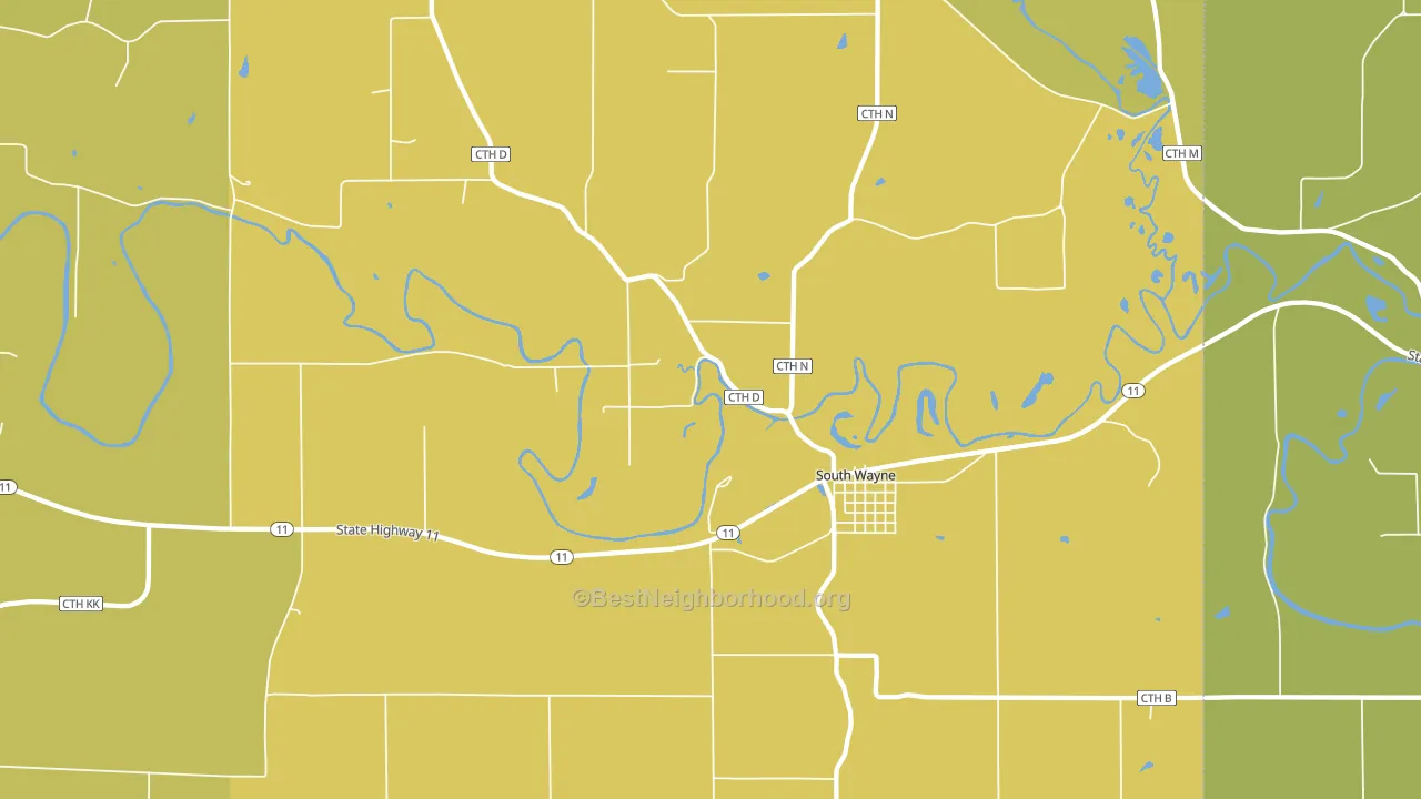 53587, WI block-group voter-turnout map