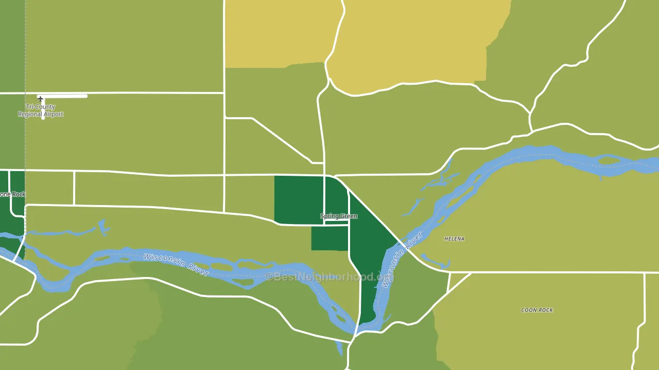 53588, WI block-group voter-turnout map