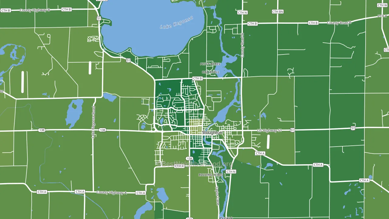 53589, WI block-group voter-turnout map