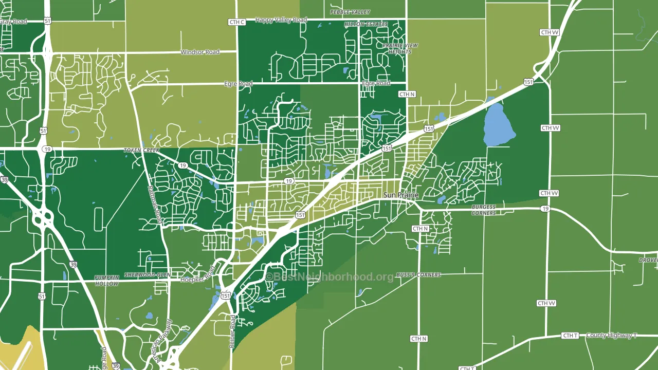 53590, WI block-group voter-turnout map
