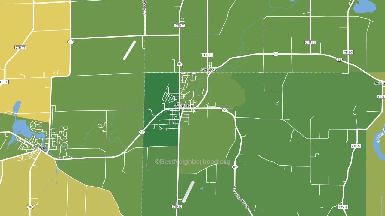 53594, WI block-group voter-turnout map
