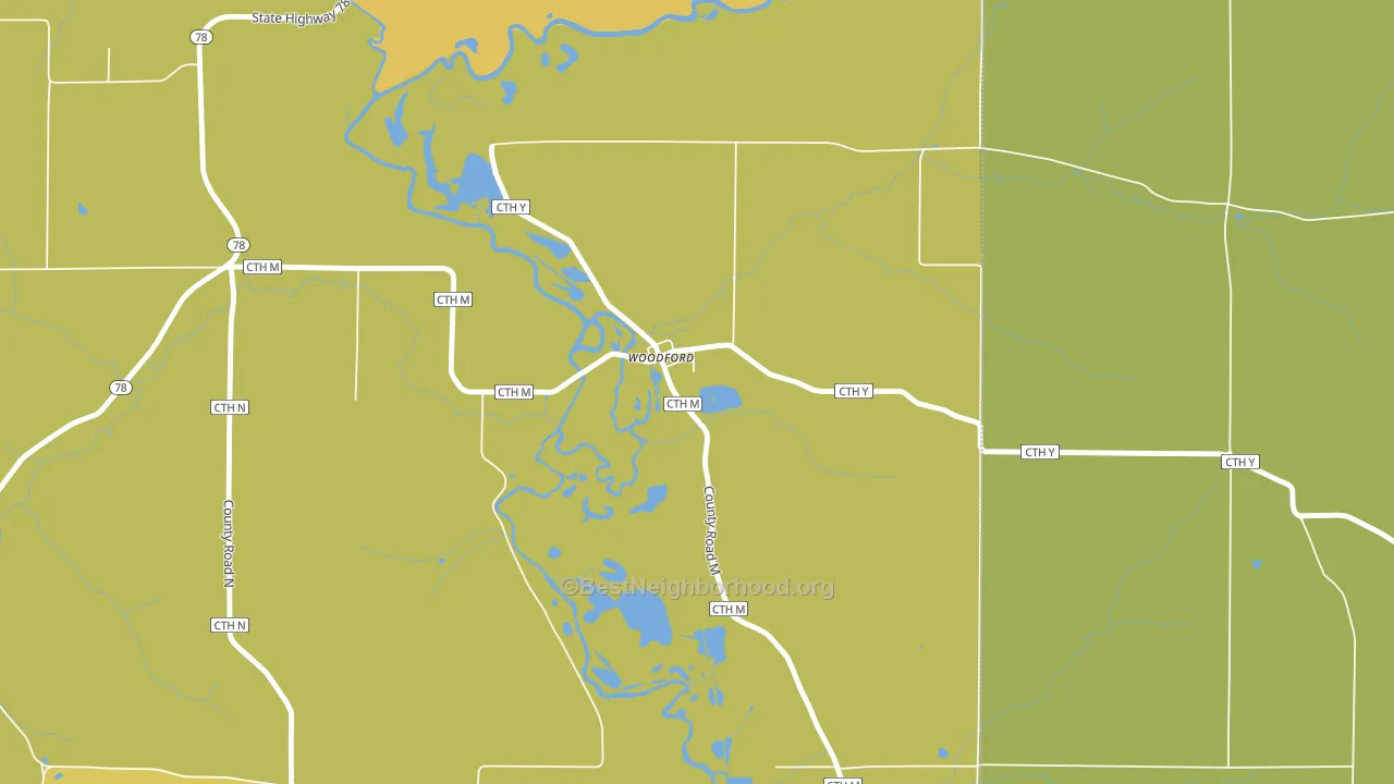 53599, WI block-group voter-turnout map