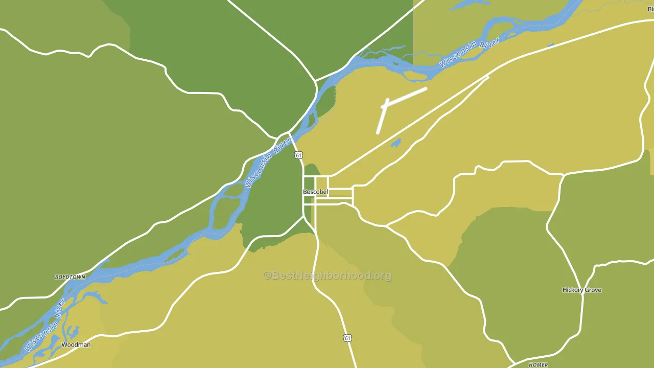 53805, WI block-group voter-turnout map