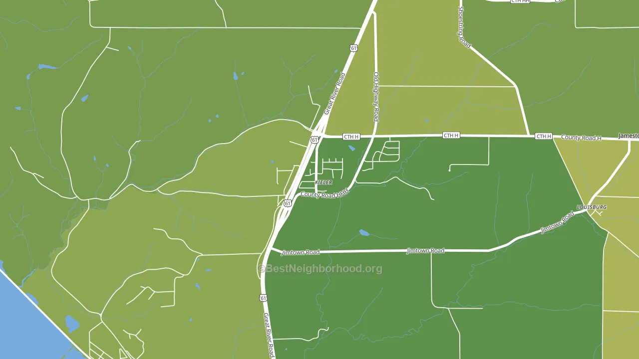 53812, WI block-group voter-turnout map