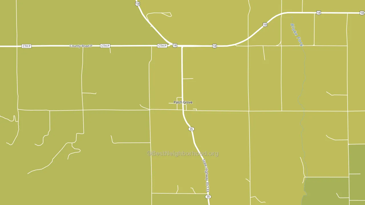 53817, WI block-group voter-turnout map