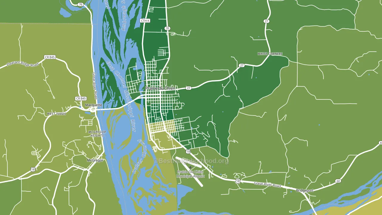53821, WI block-group voter-turnout map