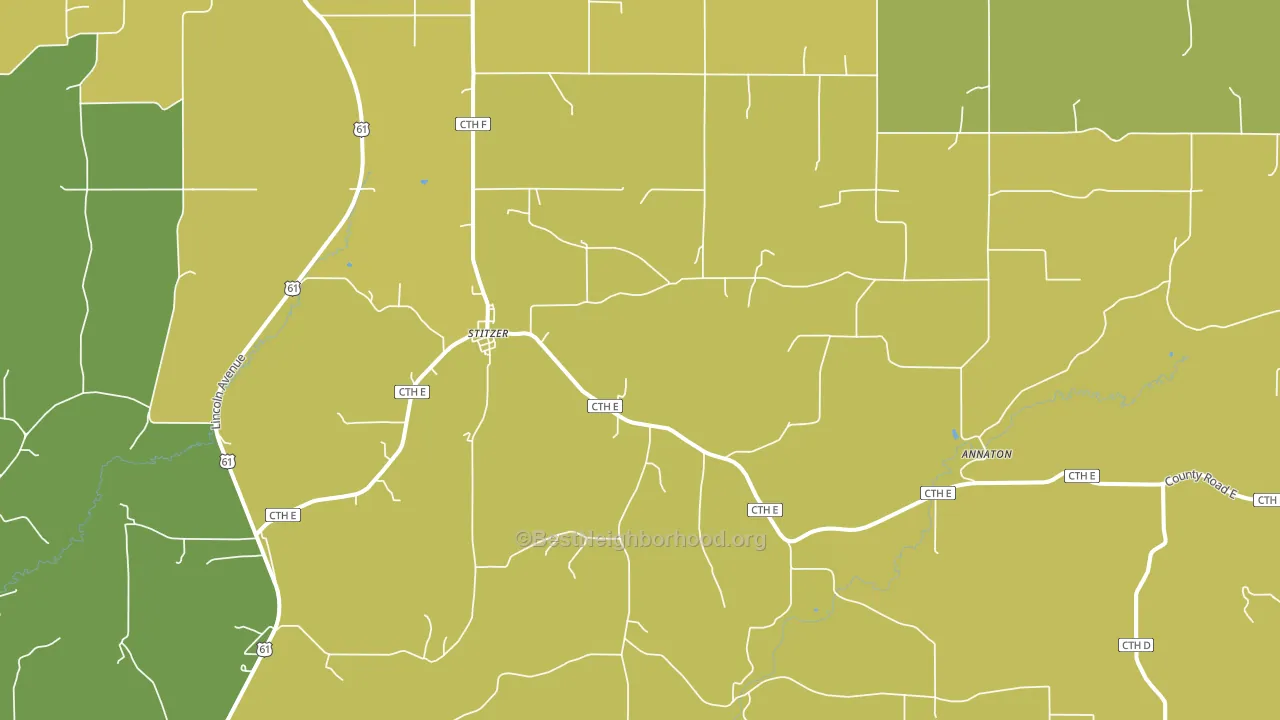53825, WI block-group voter-turnout map