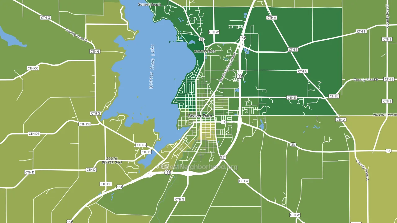 53916, WI block-group voter-turnout map