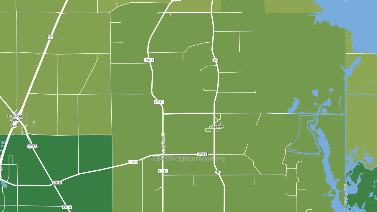 53922, WI block-group voter-turnout map