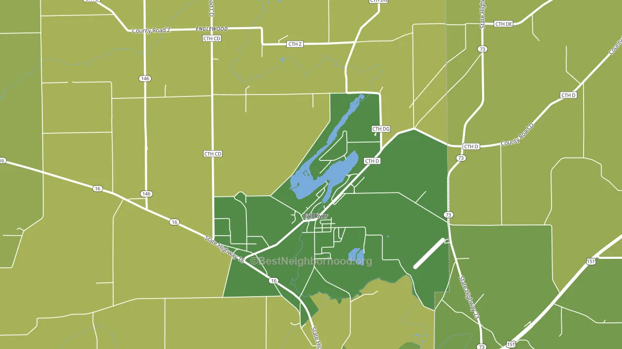 53932, WI block-group voter-turnout map