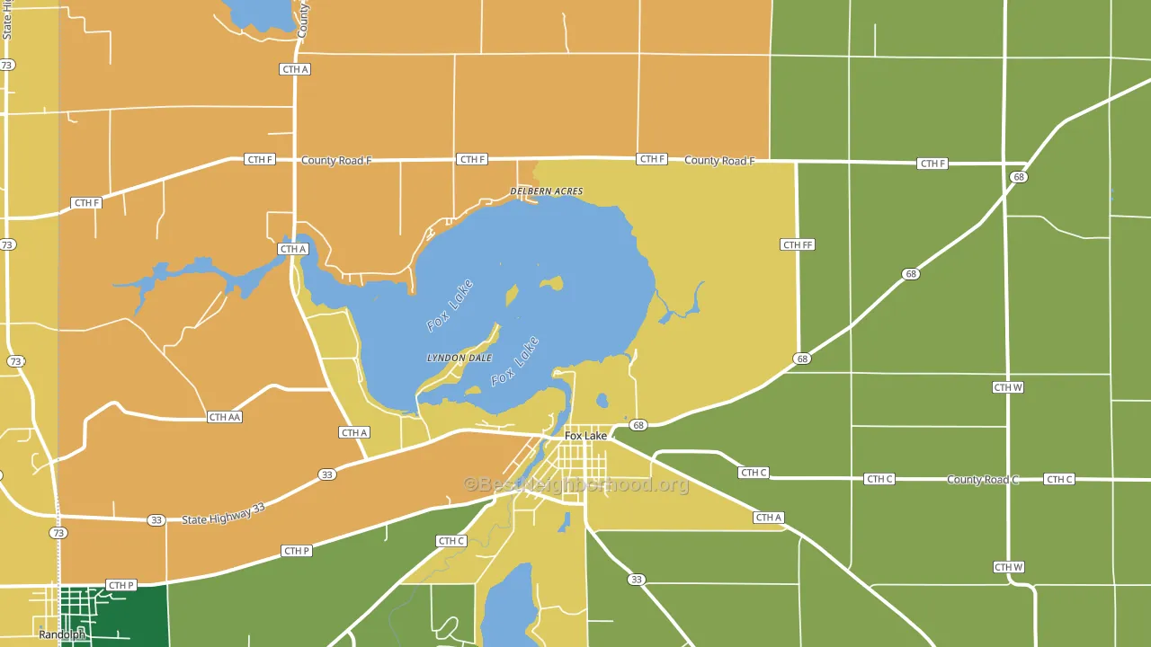53933, WI block-group voter-turnout map