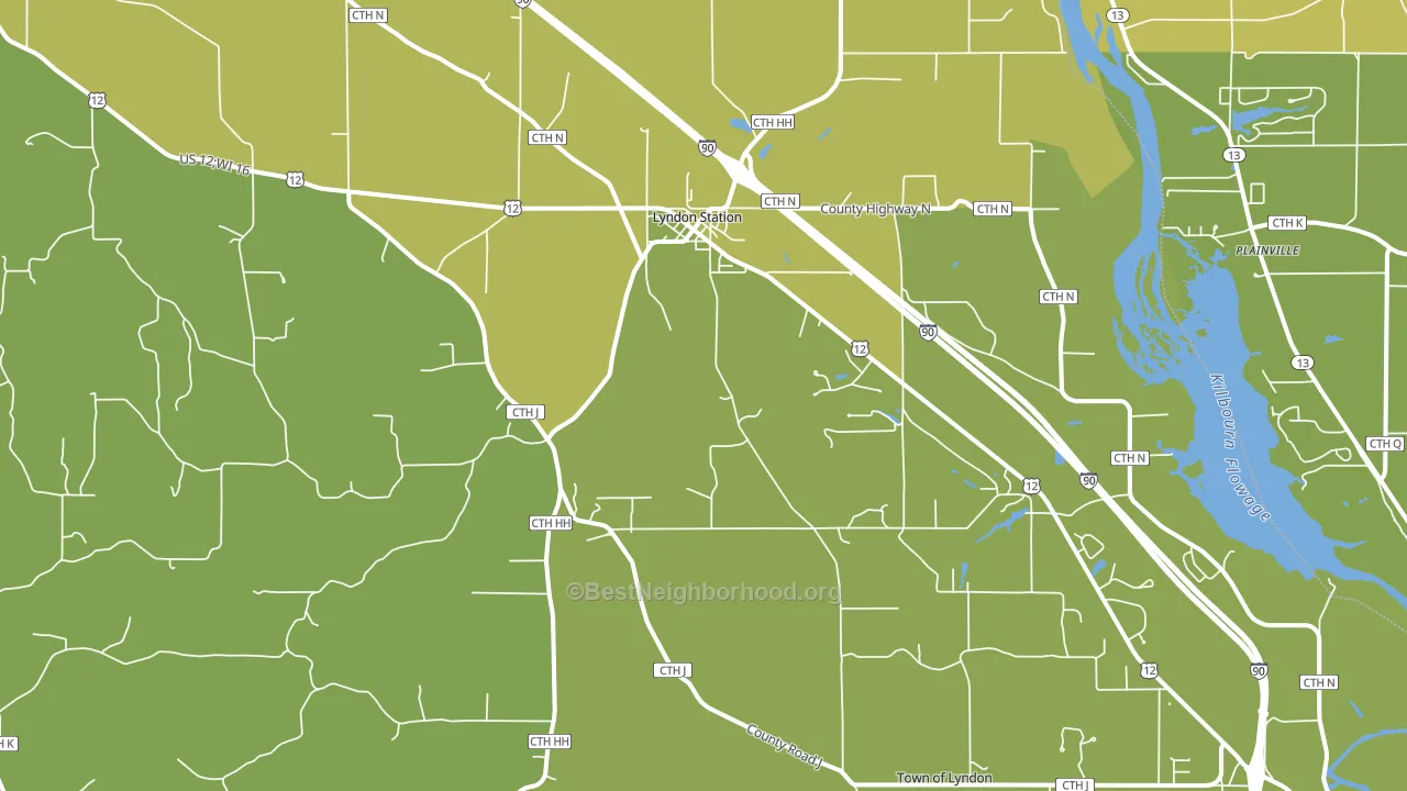 53944, WI block-group voter-turnout map