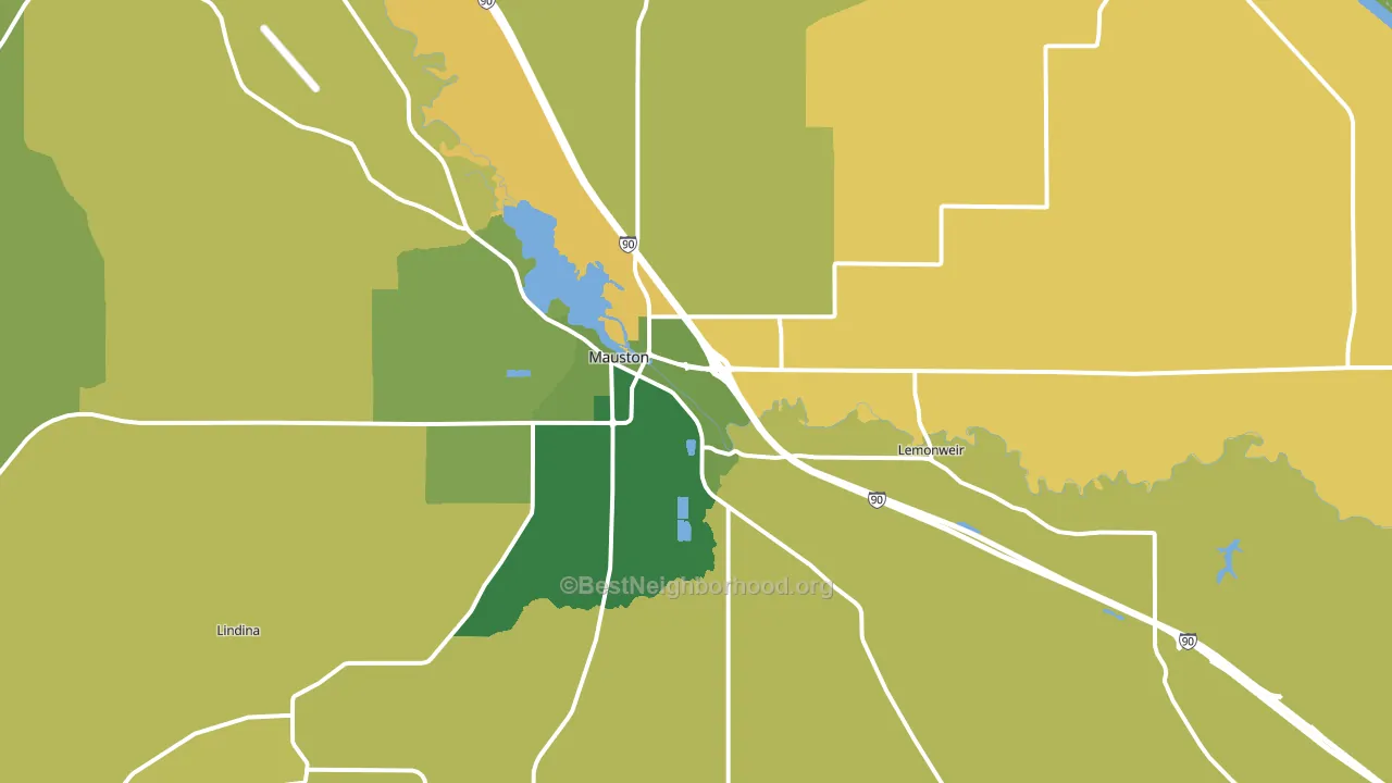 53948, WI block-group voter-turnout map