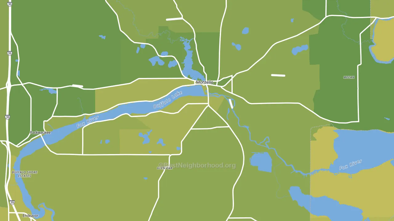53949, WI block-group voter-turnout map