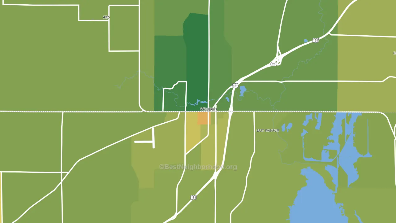 53963, WI block-group voter-turnout map