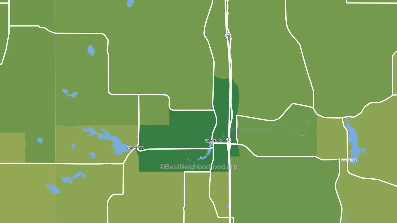 53964, WI block-group voter-turnout map
