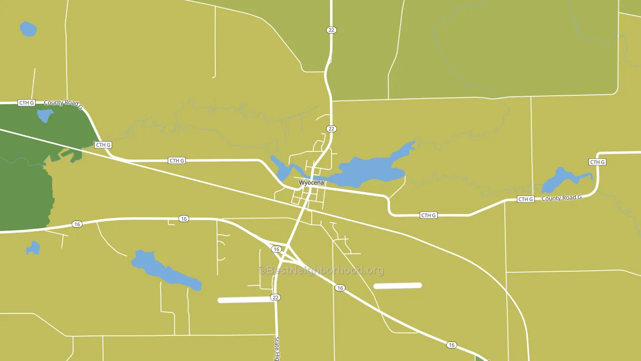 53969, WI block-group voter-turnout map