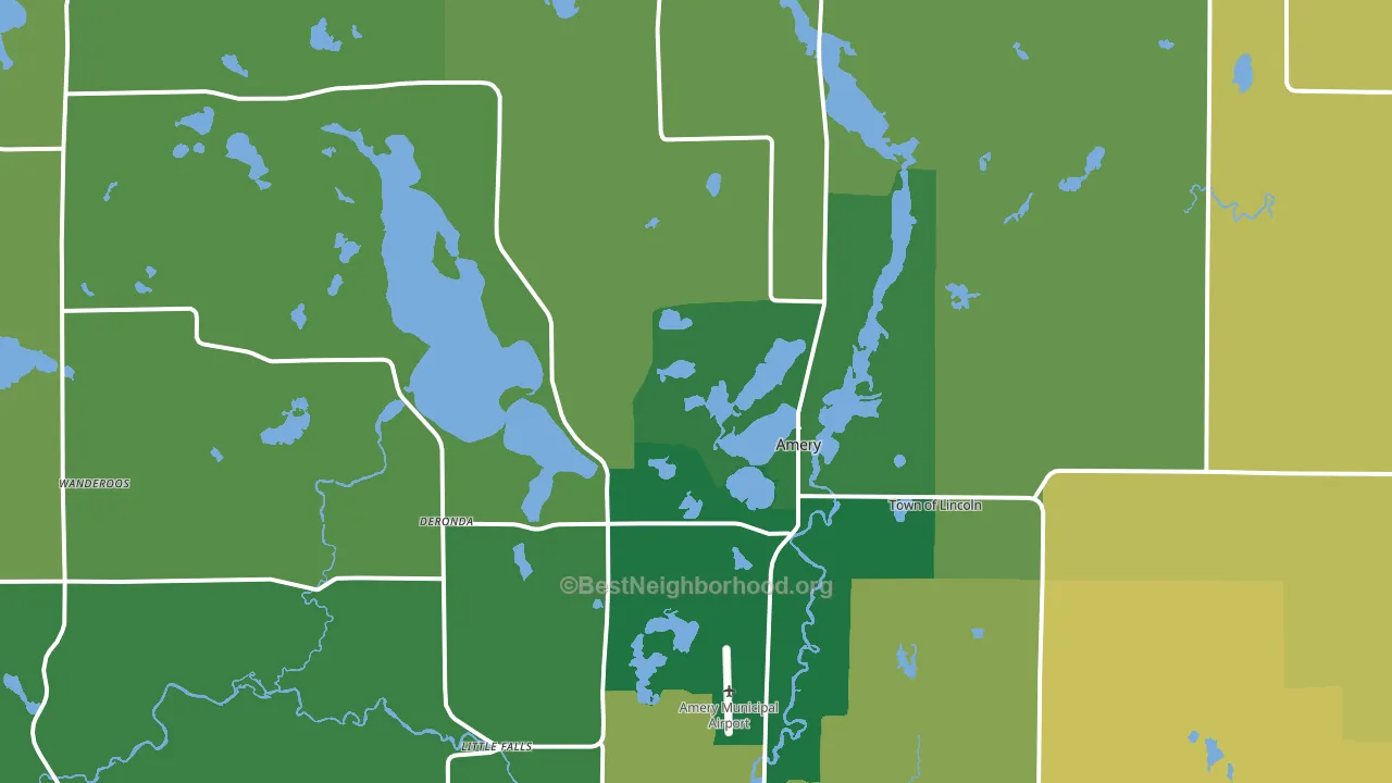 54001, WI block-group voter-turnout map