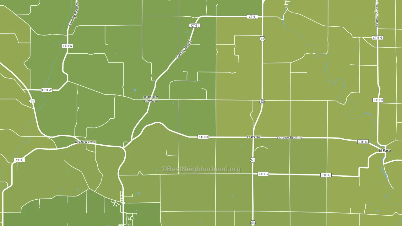 54003, WI block-group voter-turnout map