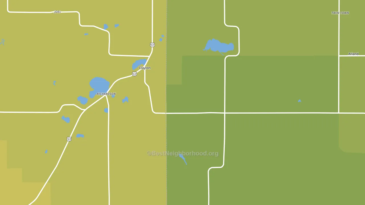54004, WI block-group voter-turnout map