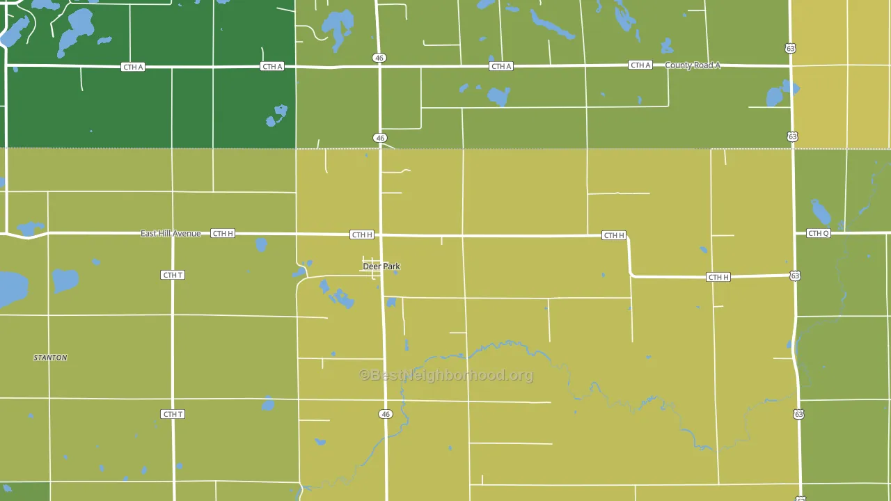 54007, WI block-group voter-turnout map