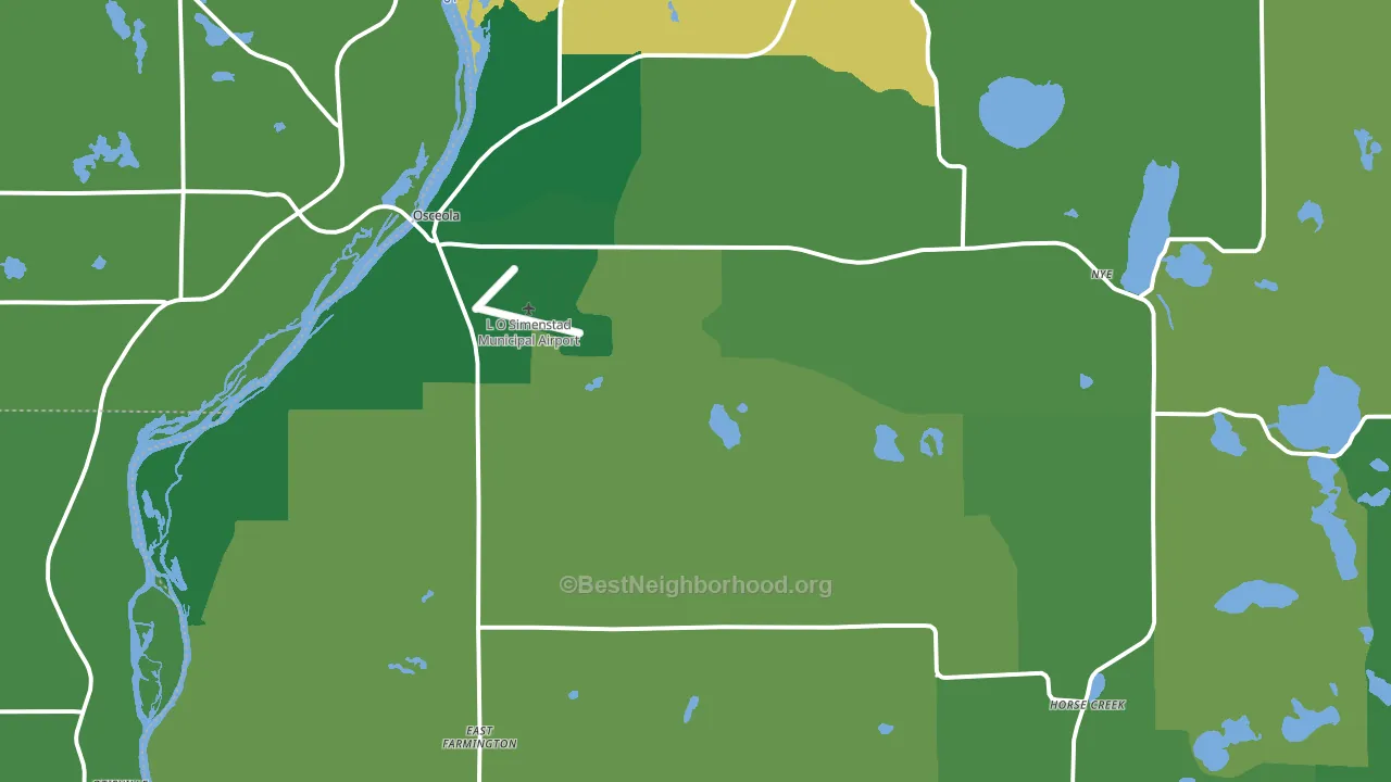 54020, WI block-group voter-turnout map