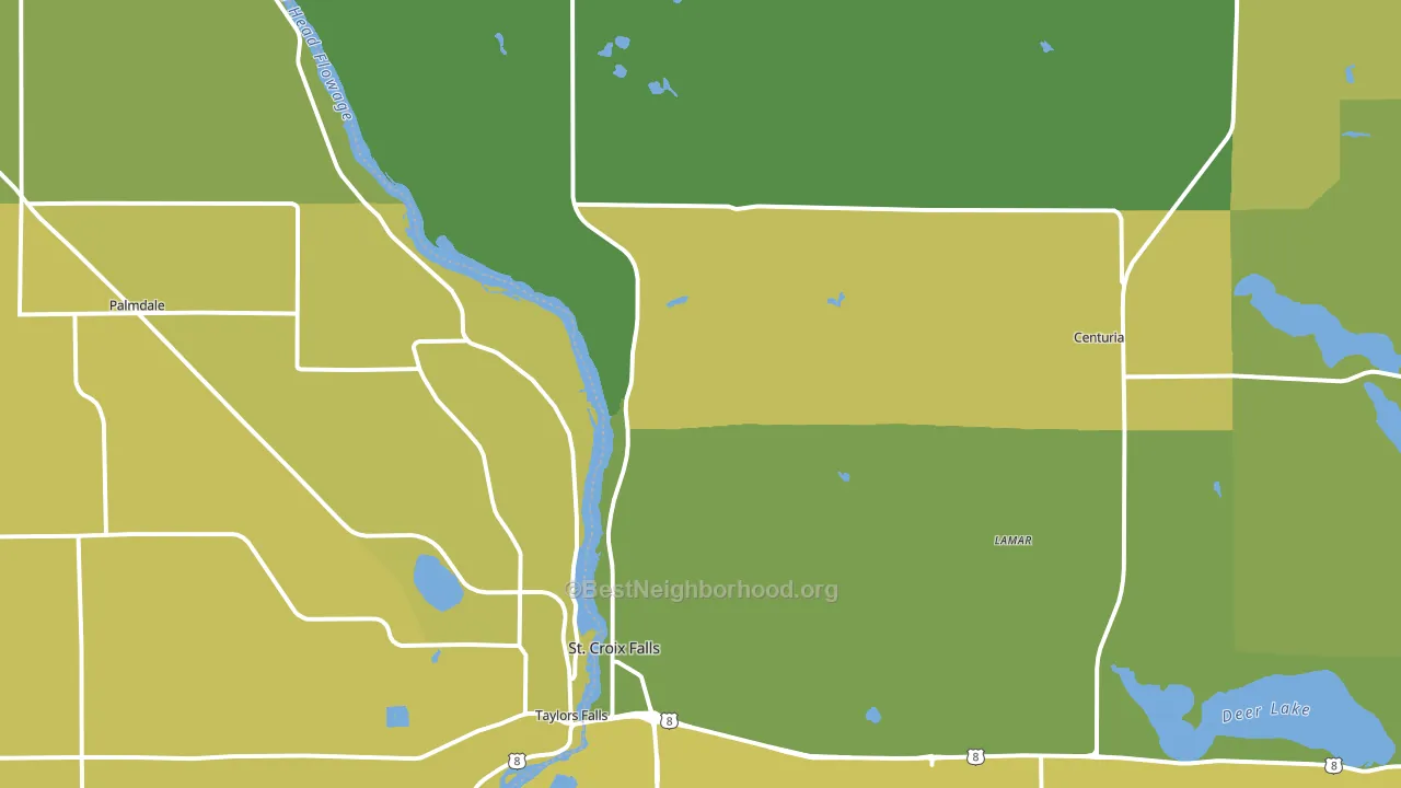 54024, WI block-group voter-turnout map