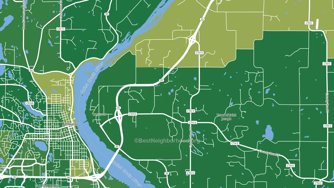 54082, WI block-group voter-turnout map