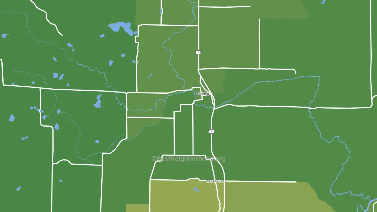 54102, WI block-group voter-turnout map