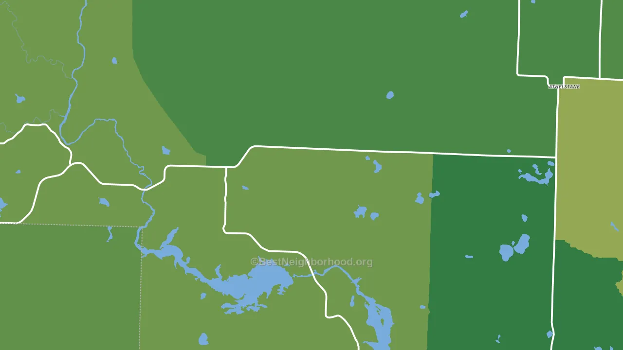 54104, WI block-group voter-turnout map