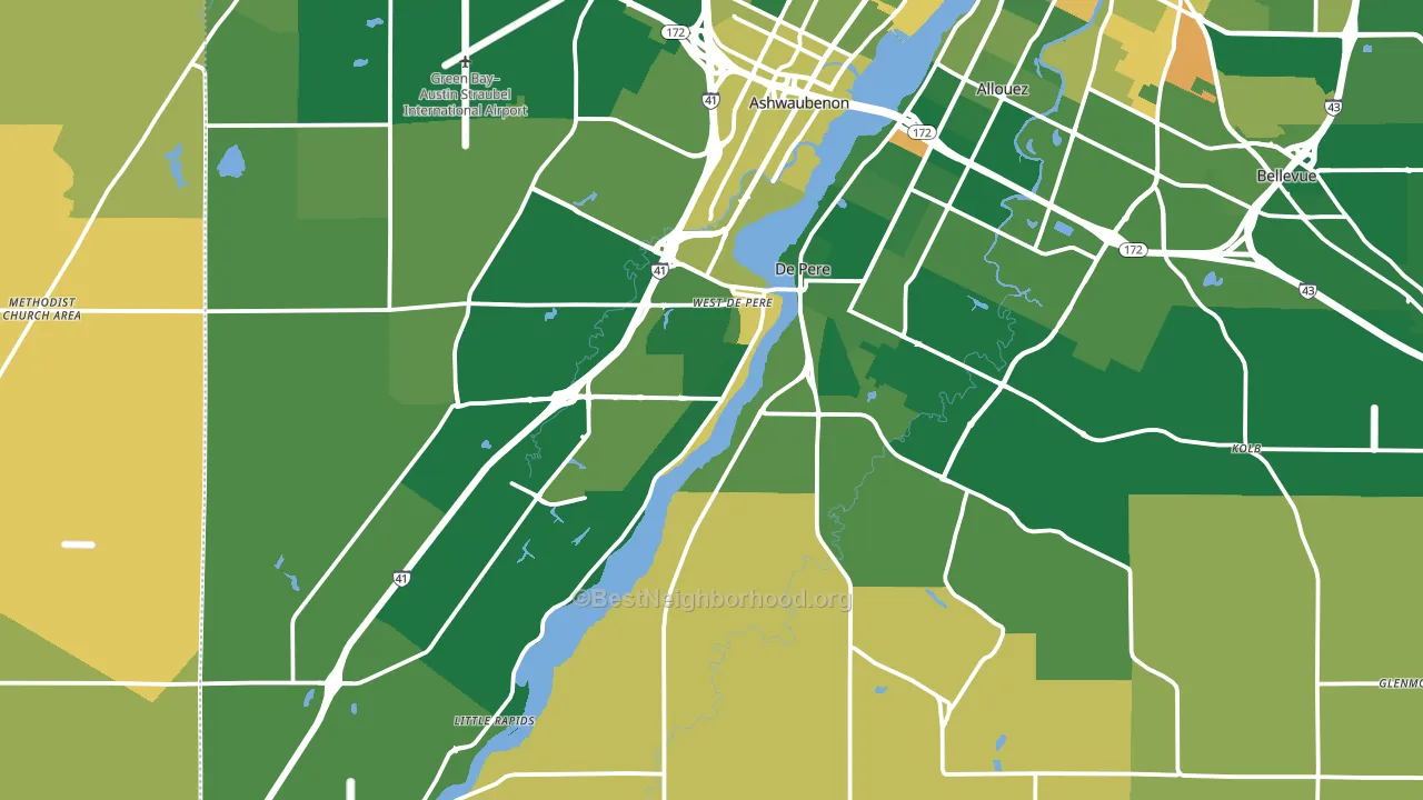 54115, WI block-group voter-turnout map