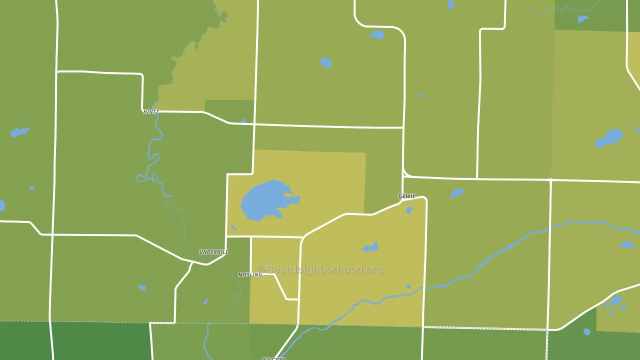 54124, WI block-group voter-turnout map