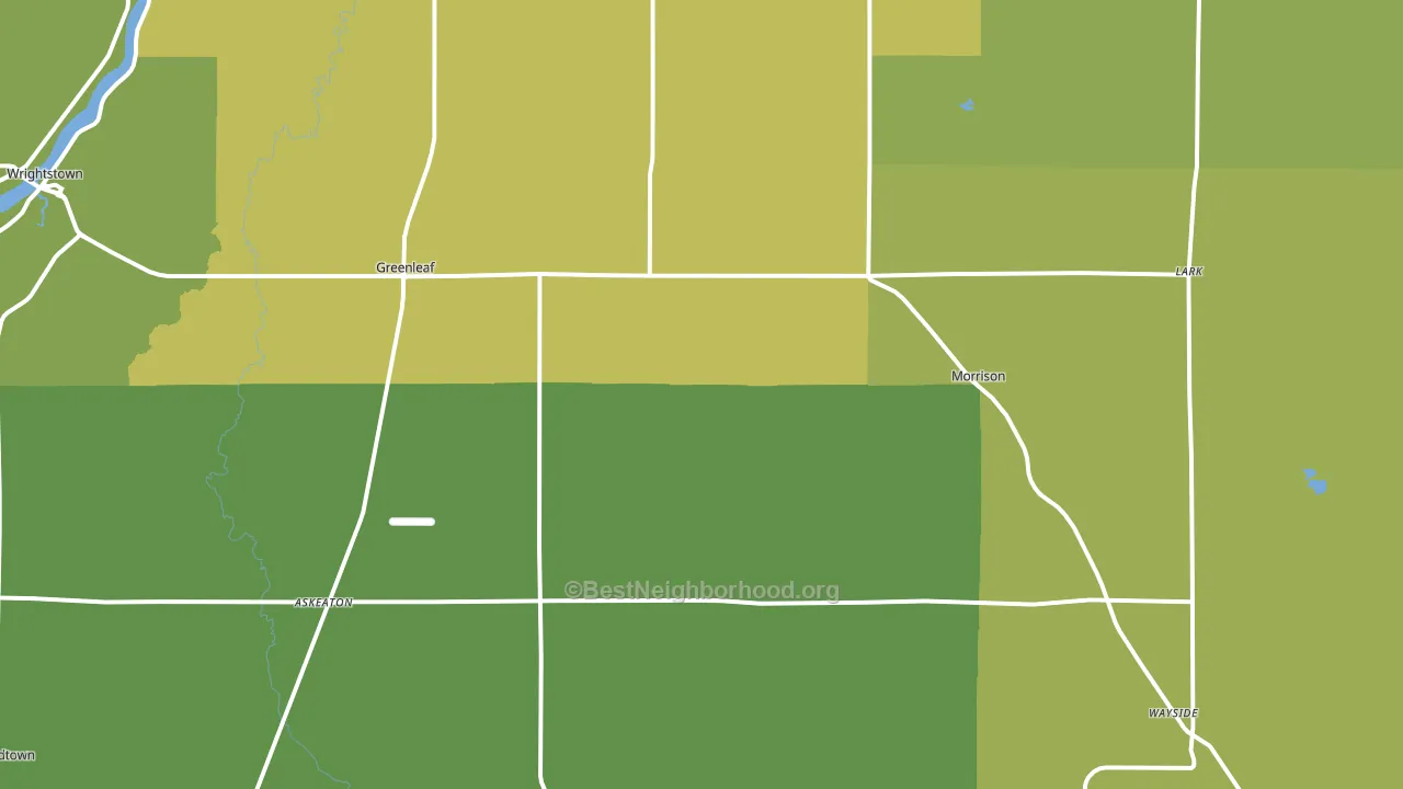 54126, WI block-group voter-turnout map